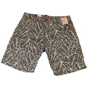Levi's XX Chino Shorts Mens Size 36 Leaf Print Stretch Casual - NWT